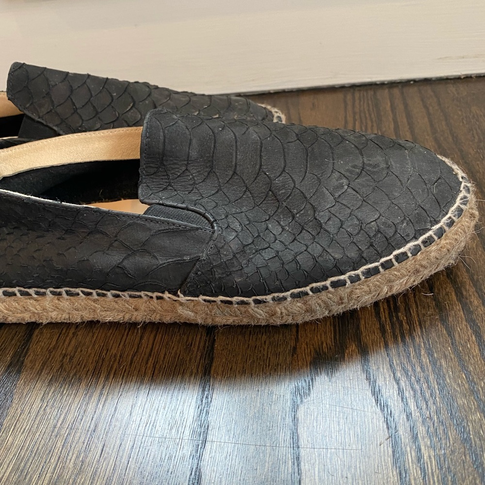 Fred Segal Feet Snakeskin Espadrilles